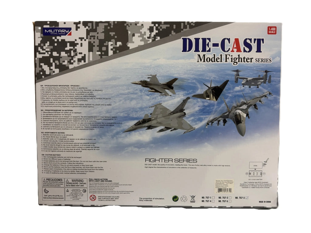 Die-Cast Fighter Jet Set, 1:400 Scale (6 pcs)