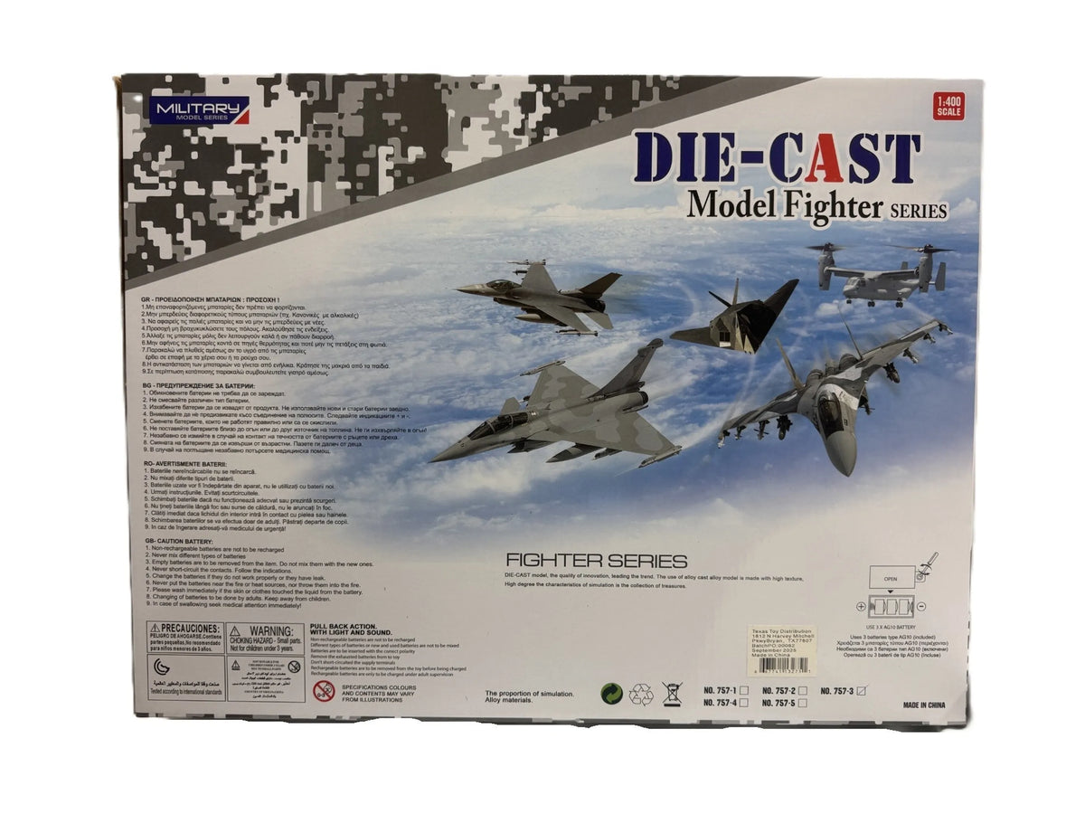 Die-Cast Fighter Jet Set, 1:400 Scale (6 pcs)