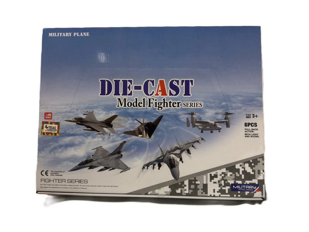 Die-Cast Fighter Jet Set, 1:400 Scale (6 pcs)