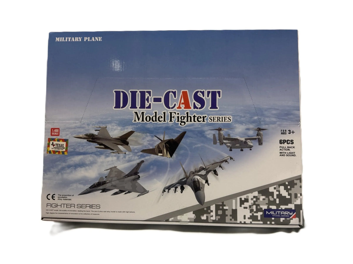 Die-Cast Fighter Jet Set, 1:400 Scale (6 pcs)
