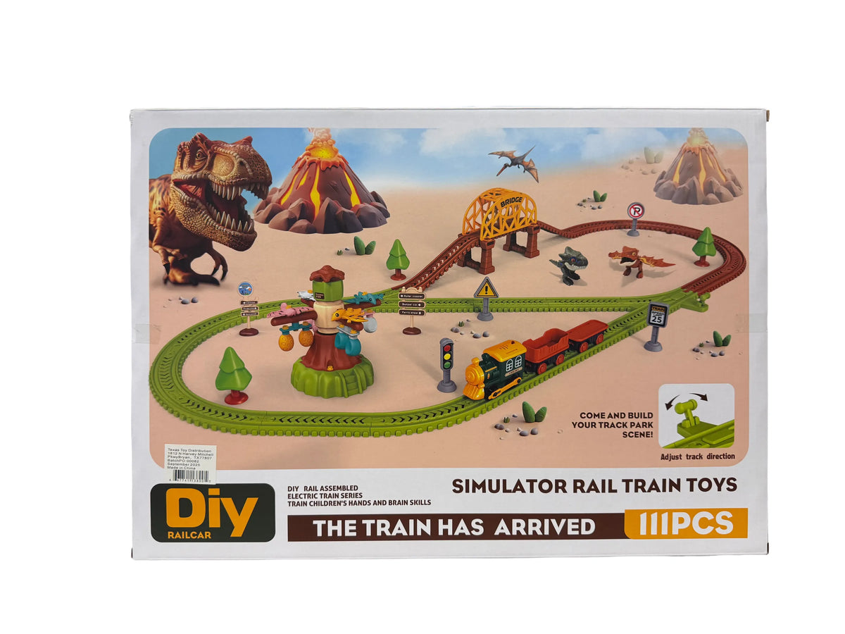 Train Rail Set with Lights & Sounds (84 pcs)