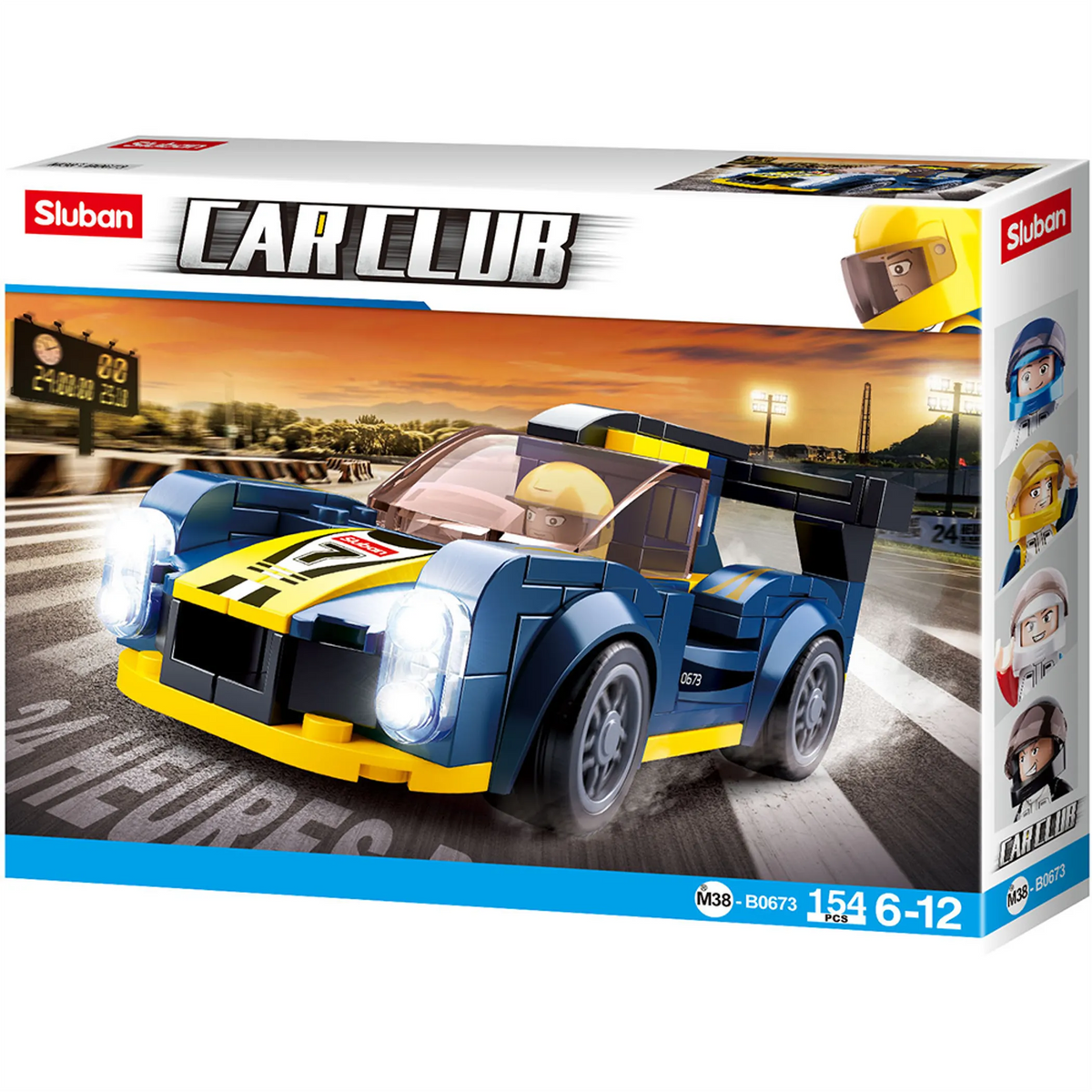 Car Club LeMans Race Car Brick Kit (154 pcs)