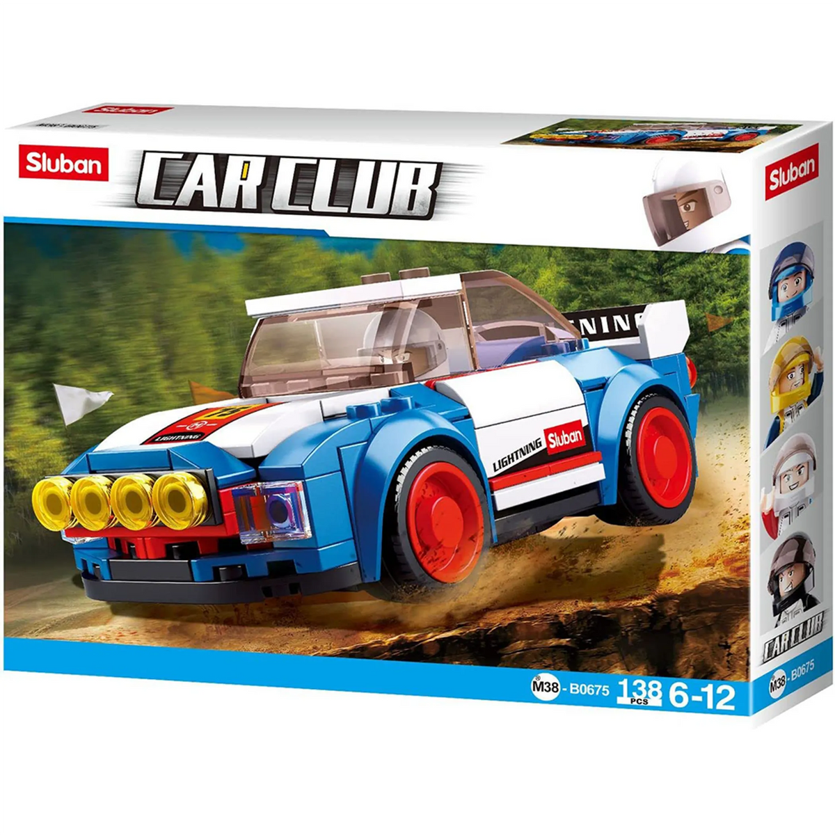 Car Club Rally Car Building Brick Kit (138 pcs)