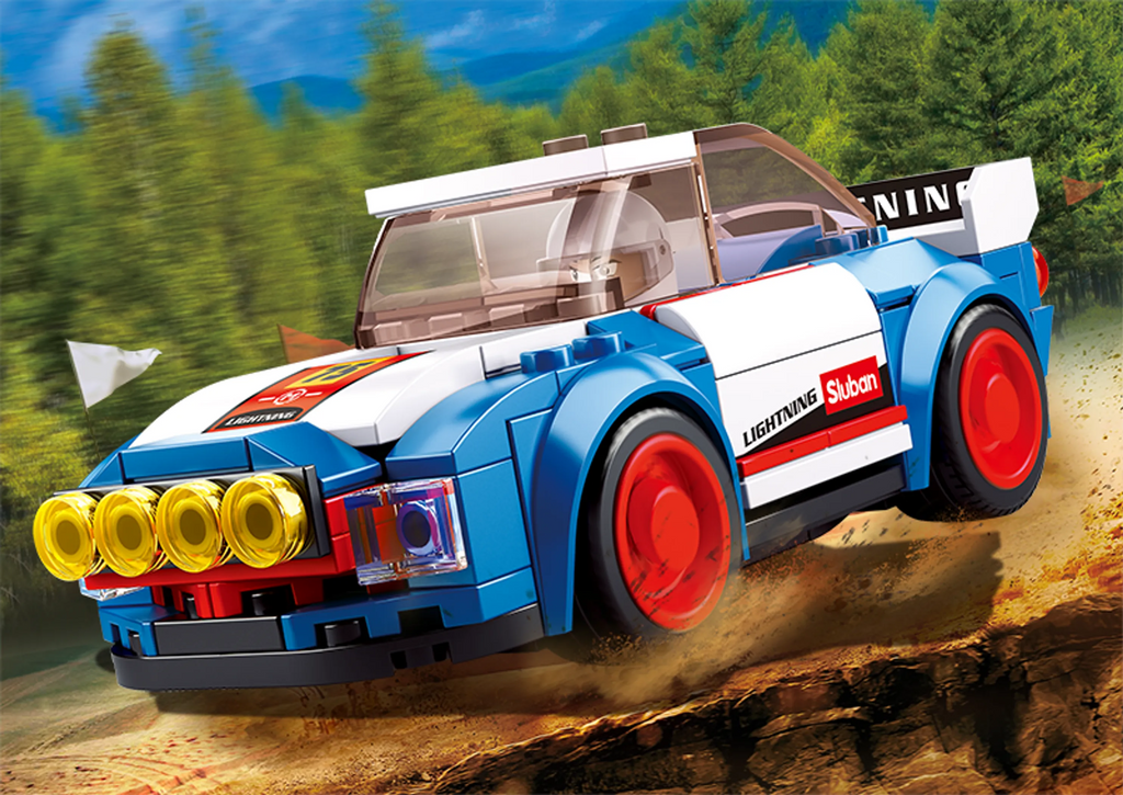 Car Club Rally Car Building Brick Kit (138 pcs)