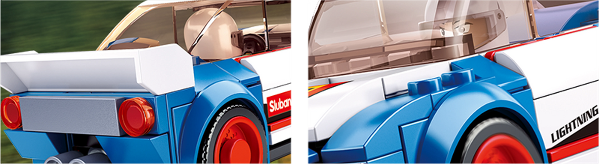 Car Club Rally Car Building Brick Kit (138 pcs)