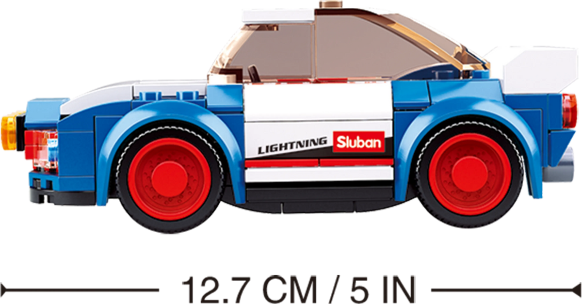 Car Club Rally Car Building Brick Kit (138 pcs)