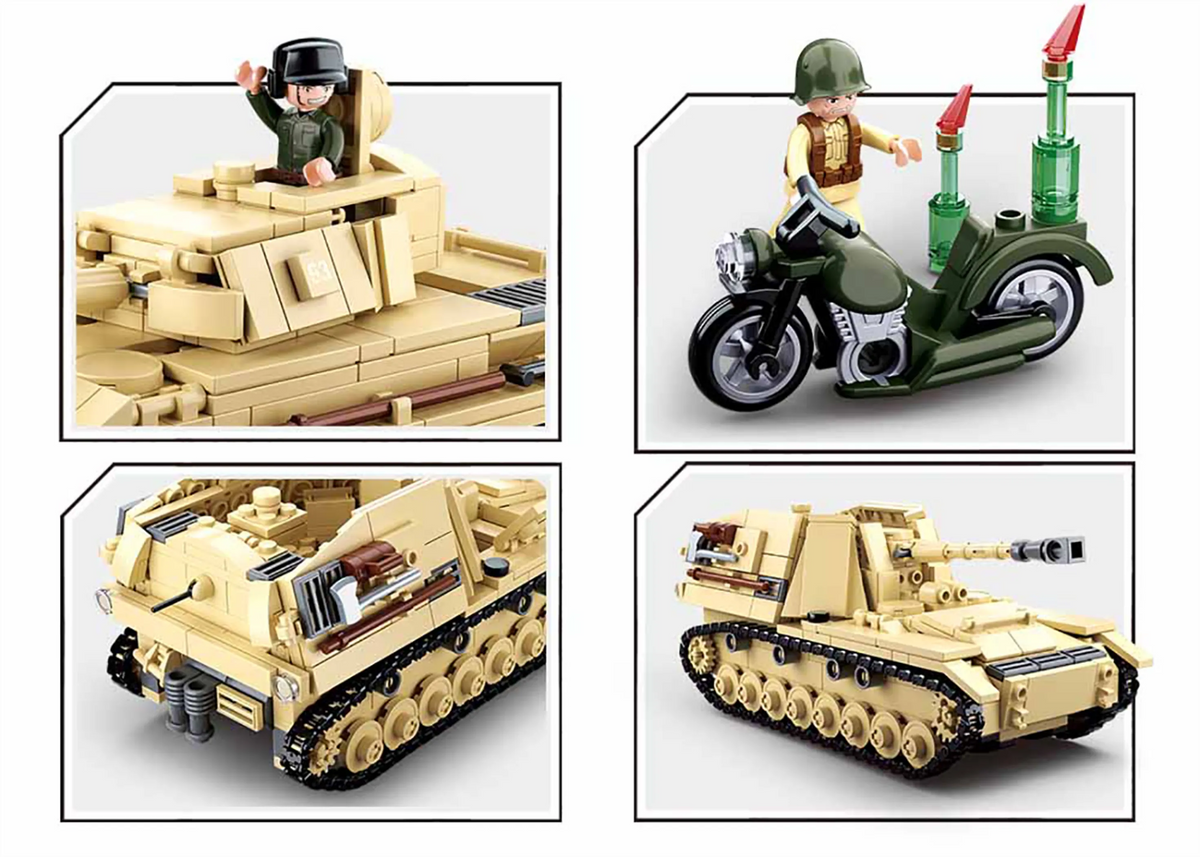 WWII Panzer IV 2-in-1 Tank Brick Kit (543 pcs)