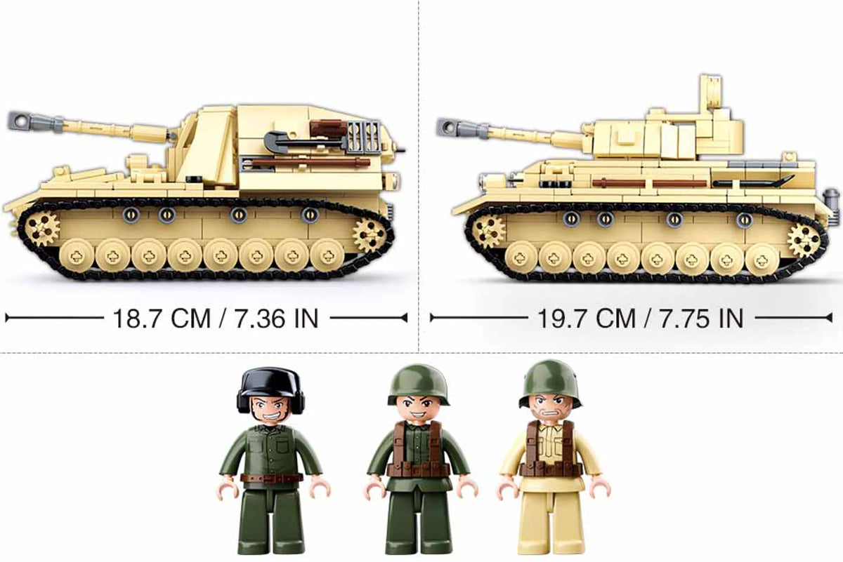 WWII Panzer IV 2-in-1 Tank Brick Kit (543 pcs)