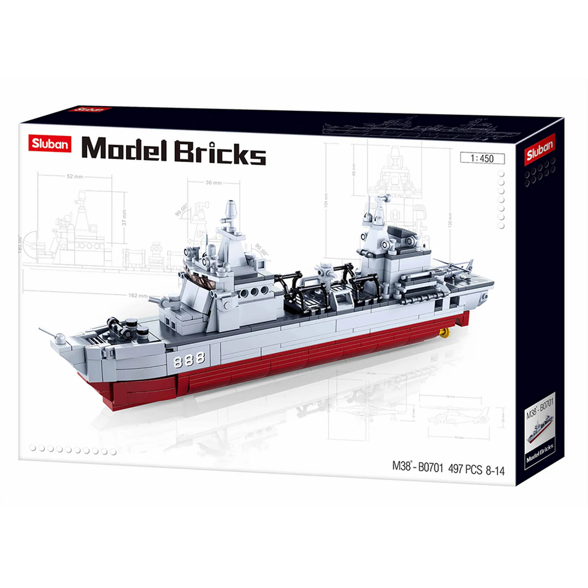 Supply Ship 1:450 Model Building Brick Kit (495 pcs)