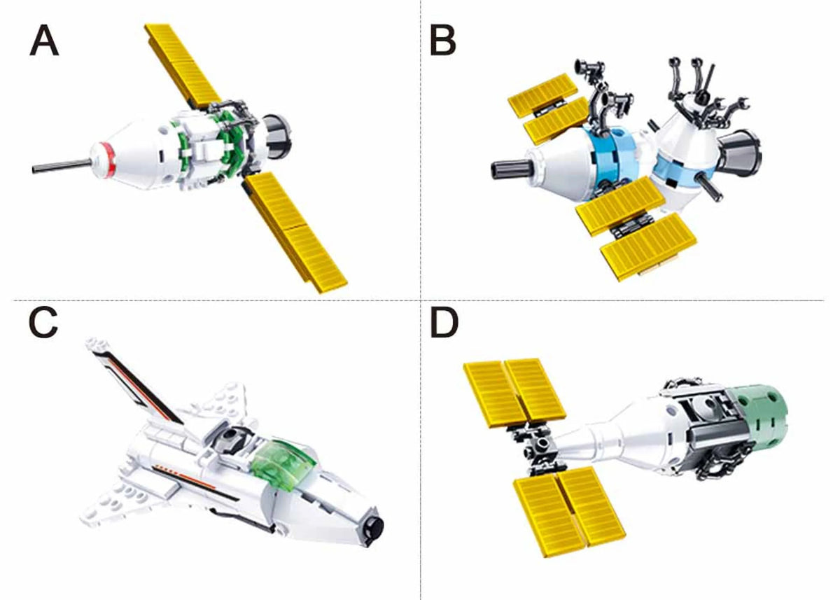 International Space Station Brick Kit, 8-in-1 (510 pcs)