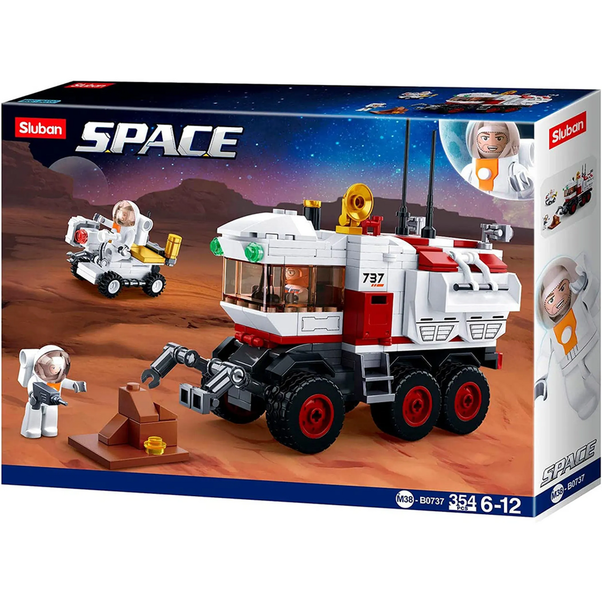 Space Mars Rover Building Brick Kit (354 pcs)