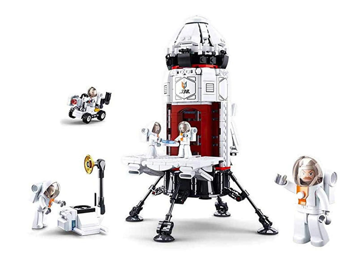 Space Rocket Base Building Brick Kit (733 pcs)