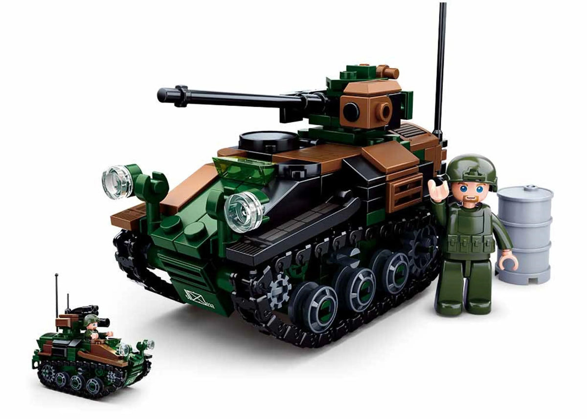 2-in-1 Wiesel Armored Weapons Carrier Brick Kit (245 pcs)