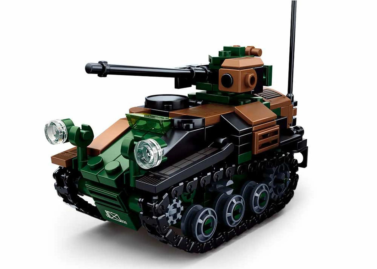 2-in-1 Wiesel Armored Weapons Carrier Brick Kit (245 pcs)