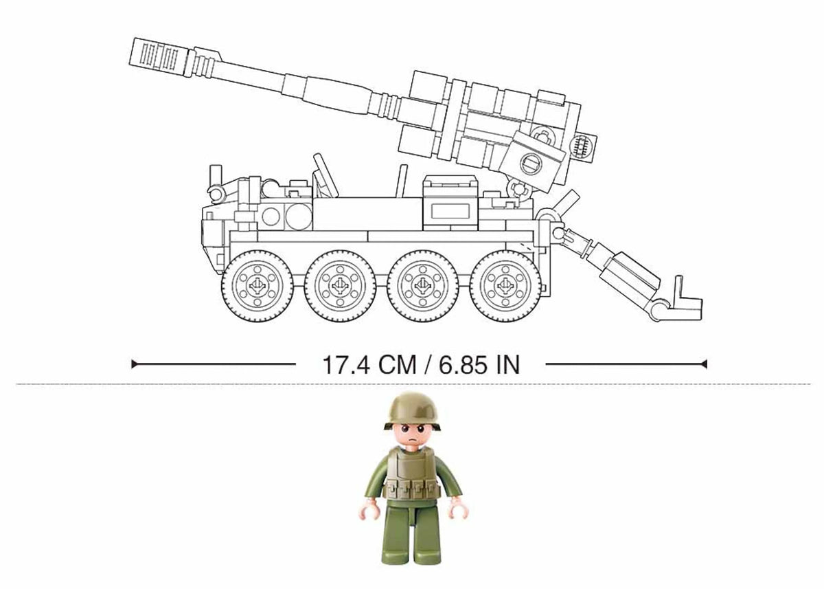 Bobcat 8x8 All-Terrain Assault Vehicle Kit (161 pcs)