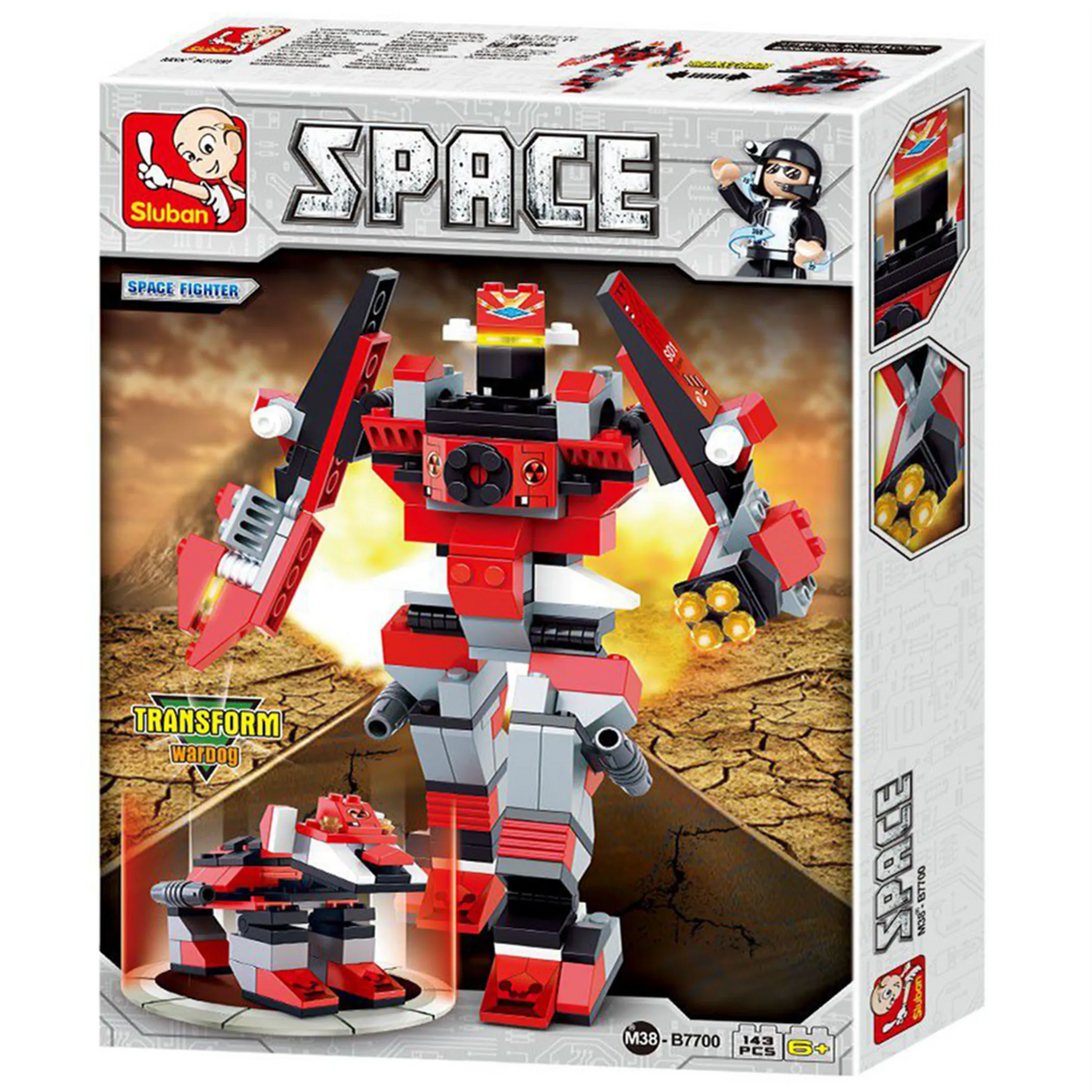 Space Fighter Blaze Building Brick Kit (143 pcs)