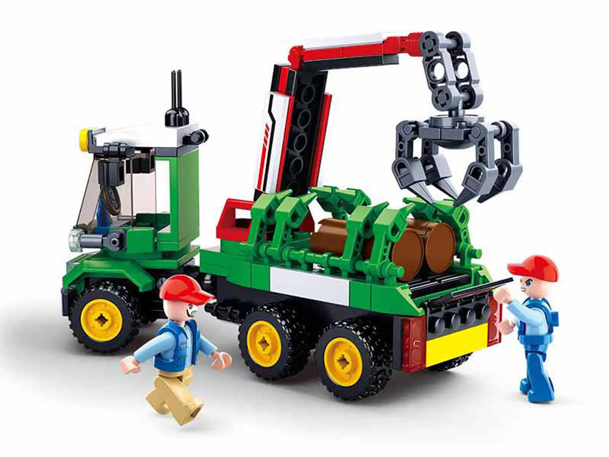 Farm Log Transporter Brick Kit (209 pcs) - view 3