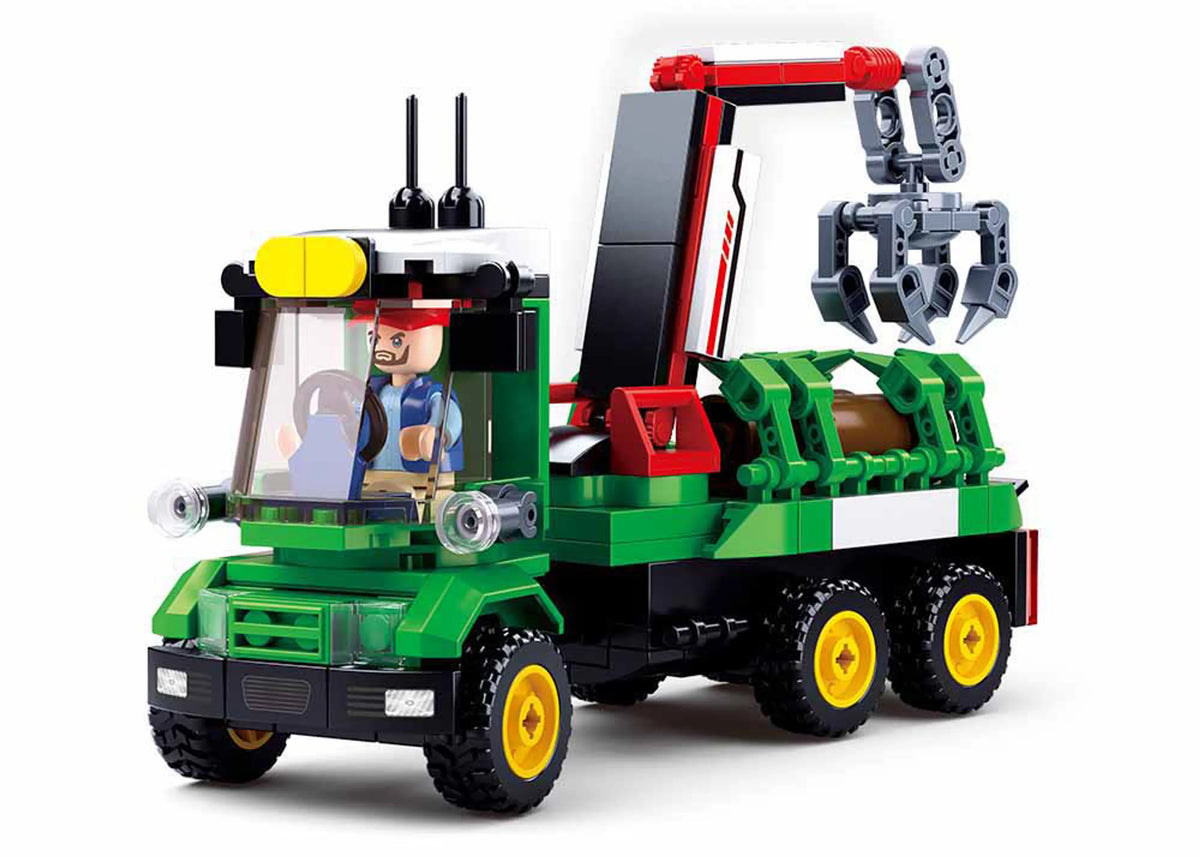 Farm Log Transporter Brick Kit (209 pcs) - view 4