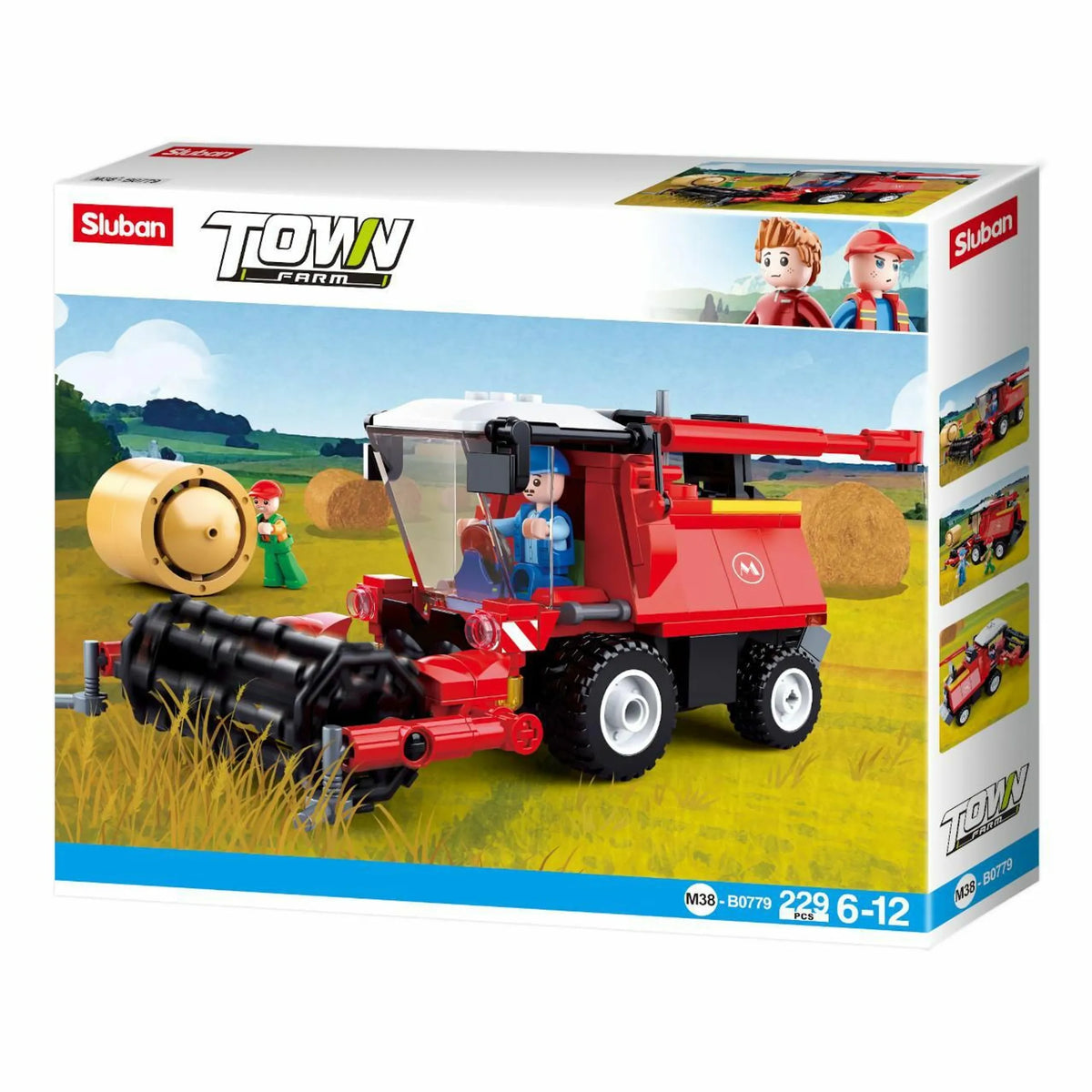 Farm Combine Harvester Building Brick Kit (229 pcs) - view 3