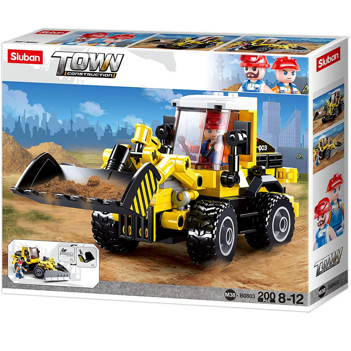 2-in-1 Forklift Construction Truck Brick Kit (200 pcs)