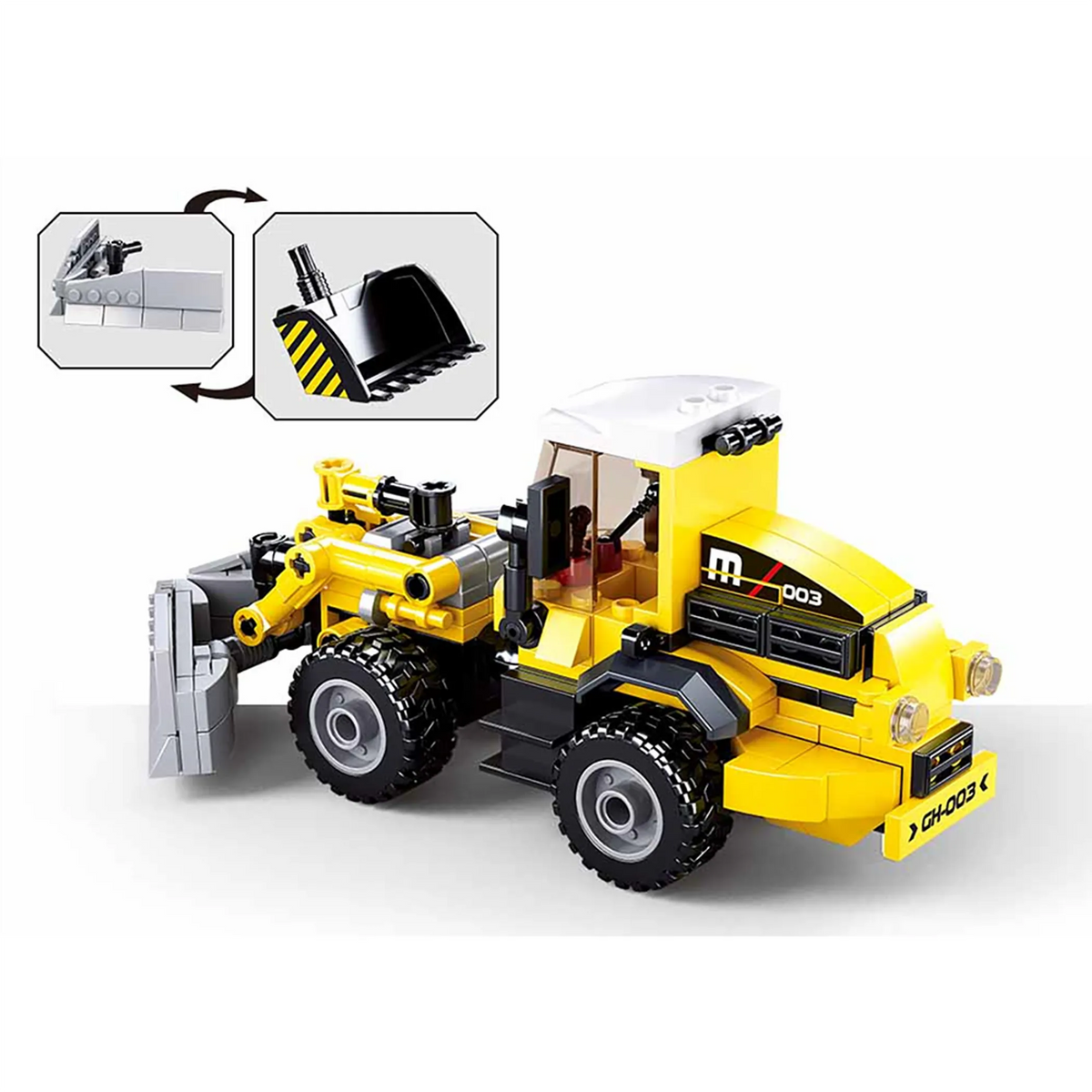 2-in-1 Forklift Construction Truck Brick Kit (200 pcs)
