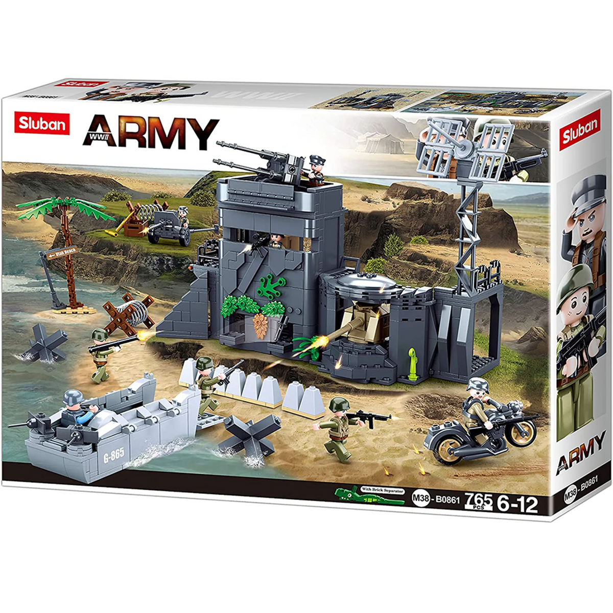 WWII D-Day Atlantic Wall Brick Kit (765 pcs) - view 2
