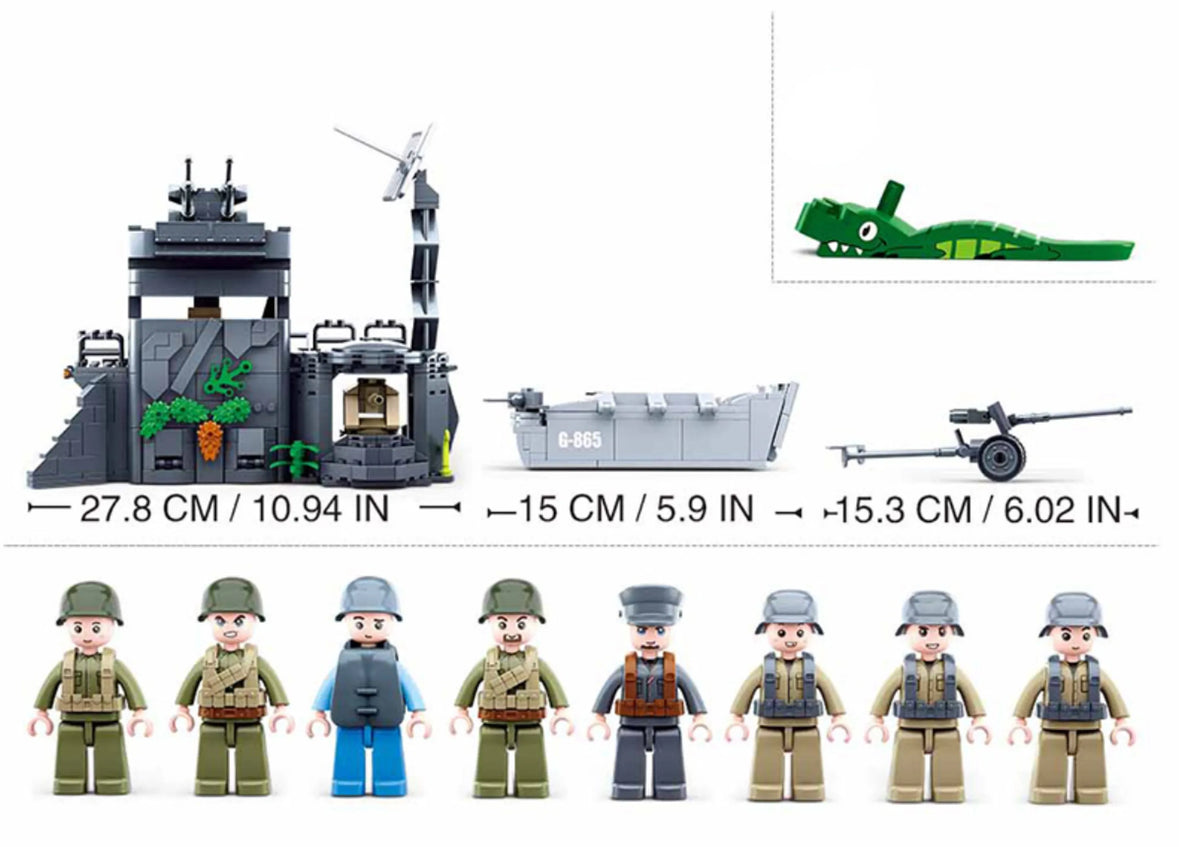 WWII D-Day Atlantic Wall Brick Kit (765 pcs)