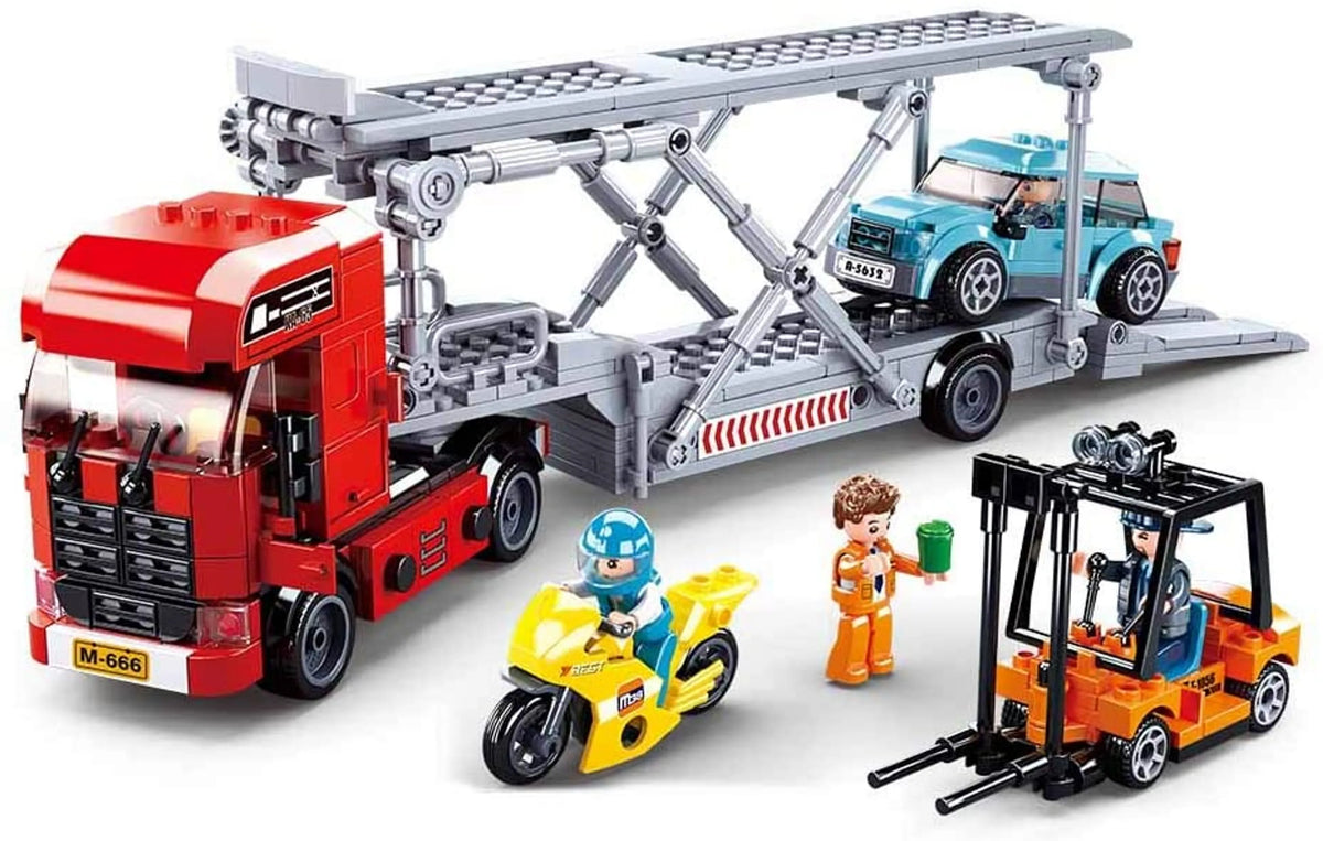 Car Transporter Building Brick Kit (542 pcs)