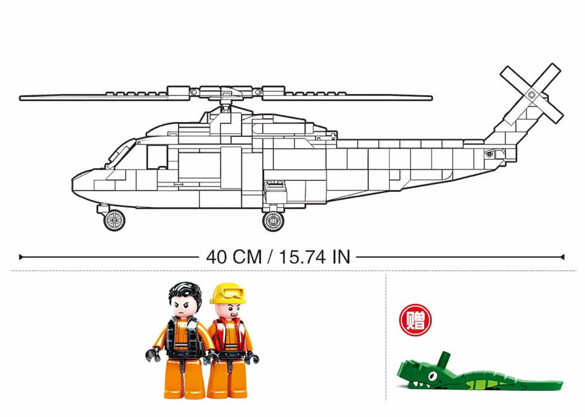 The Rescue Medivac Coast Guard Helicopter (402 pcs)