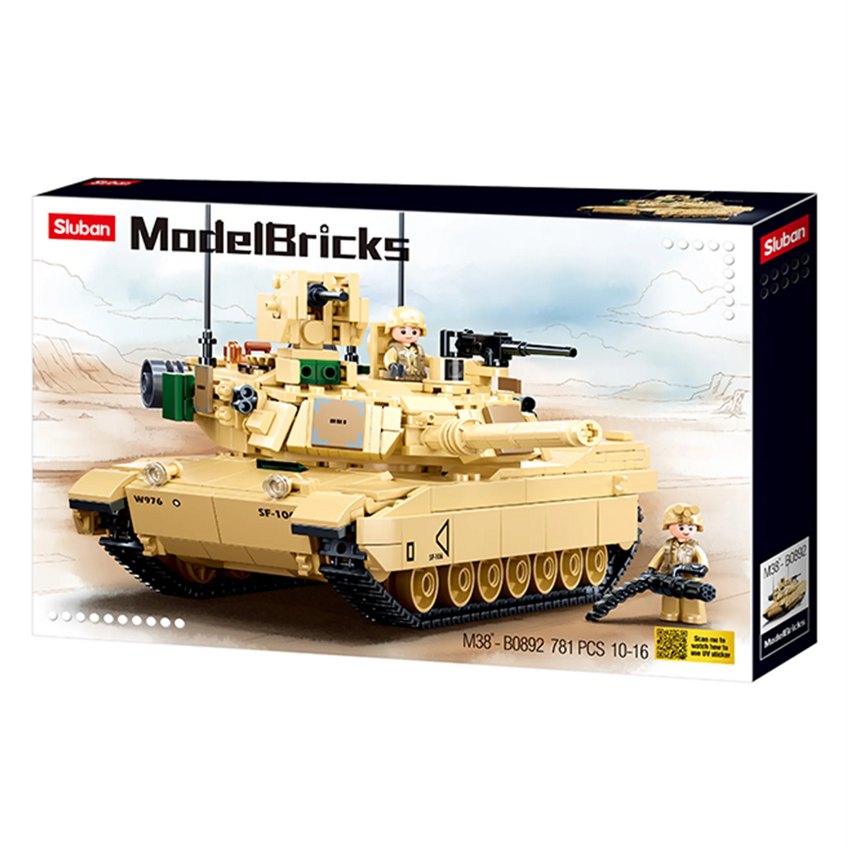 M1A2 Abrams Main Battle Tank Brick Kit (781 pcs) - view 2