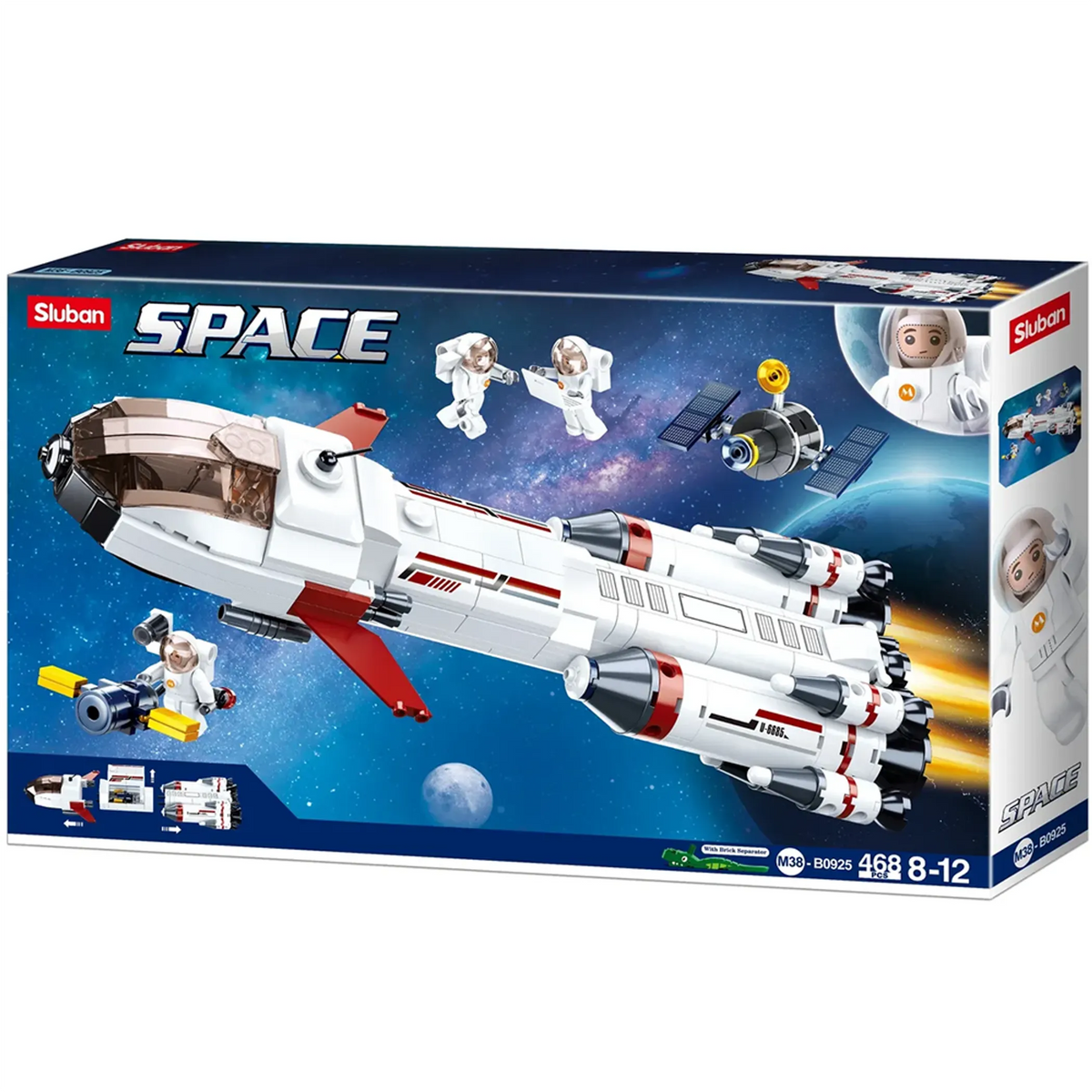 Saturn Space Expedition Rocket Brick Kit (468 pcs)