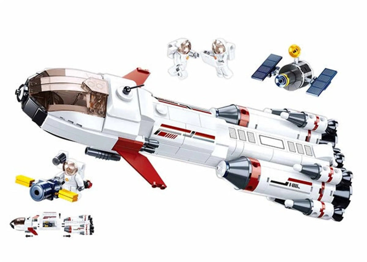 Saturn Space Expedition Rocket Brick Kit (468 pcs)