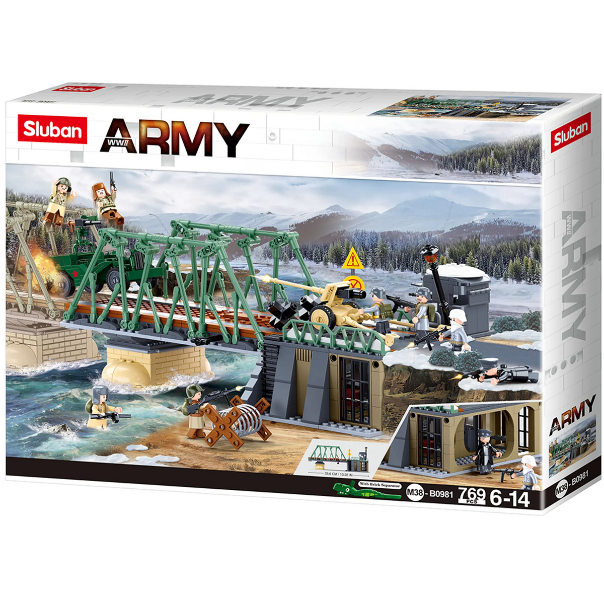 Winter Counter Attack Battle Building Brick Kit (769 pcs) - view 2