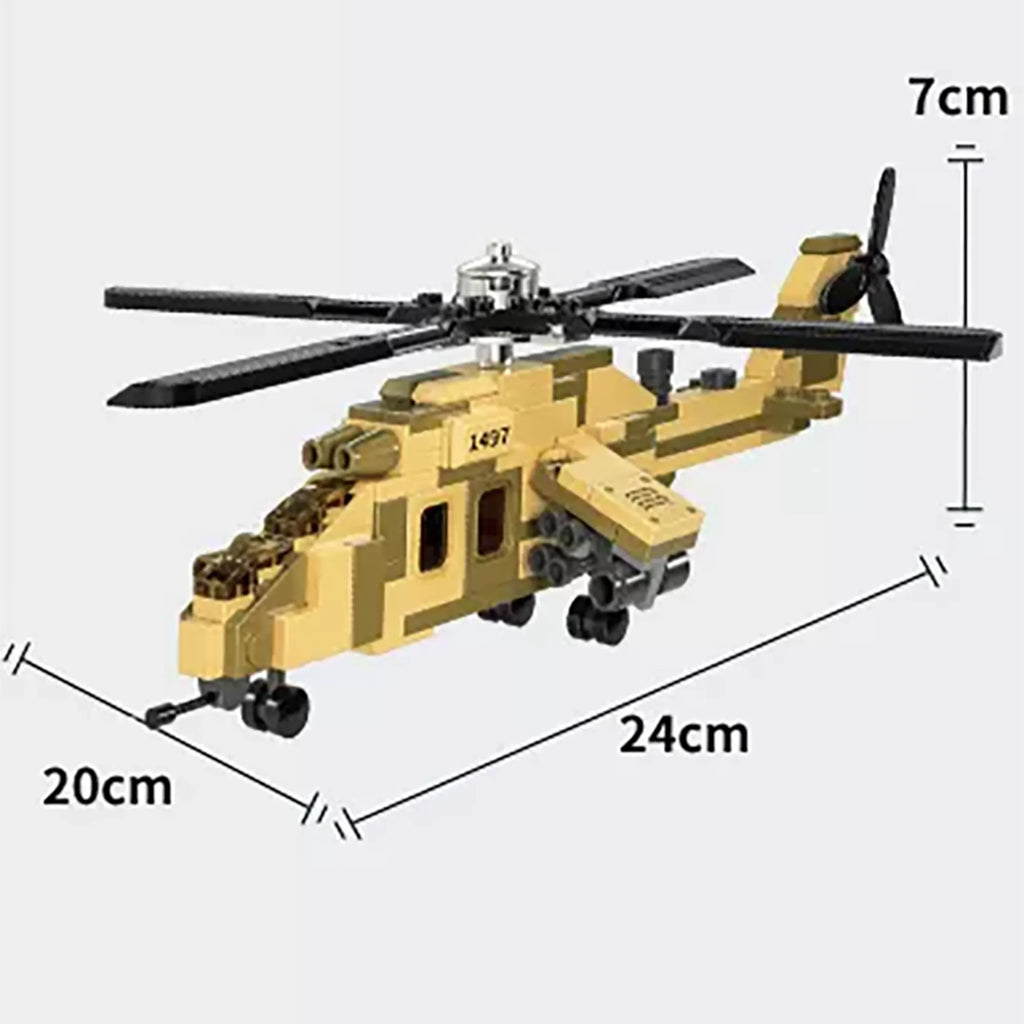 Mi-24 Hind Helicopter Building Brick Kit (152 pcs)