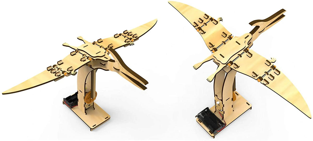 Pterosaur DIY Electric Wooden STEM Kit (82 pcs)