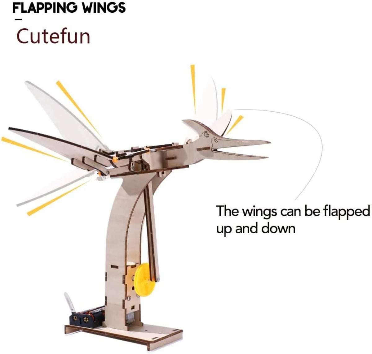Pterosaur DIY Electric Wooden STEM Kit (82 pcs)
