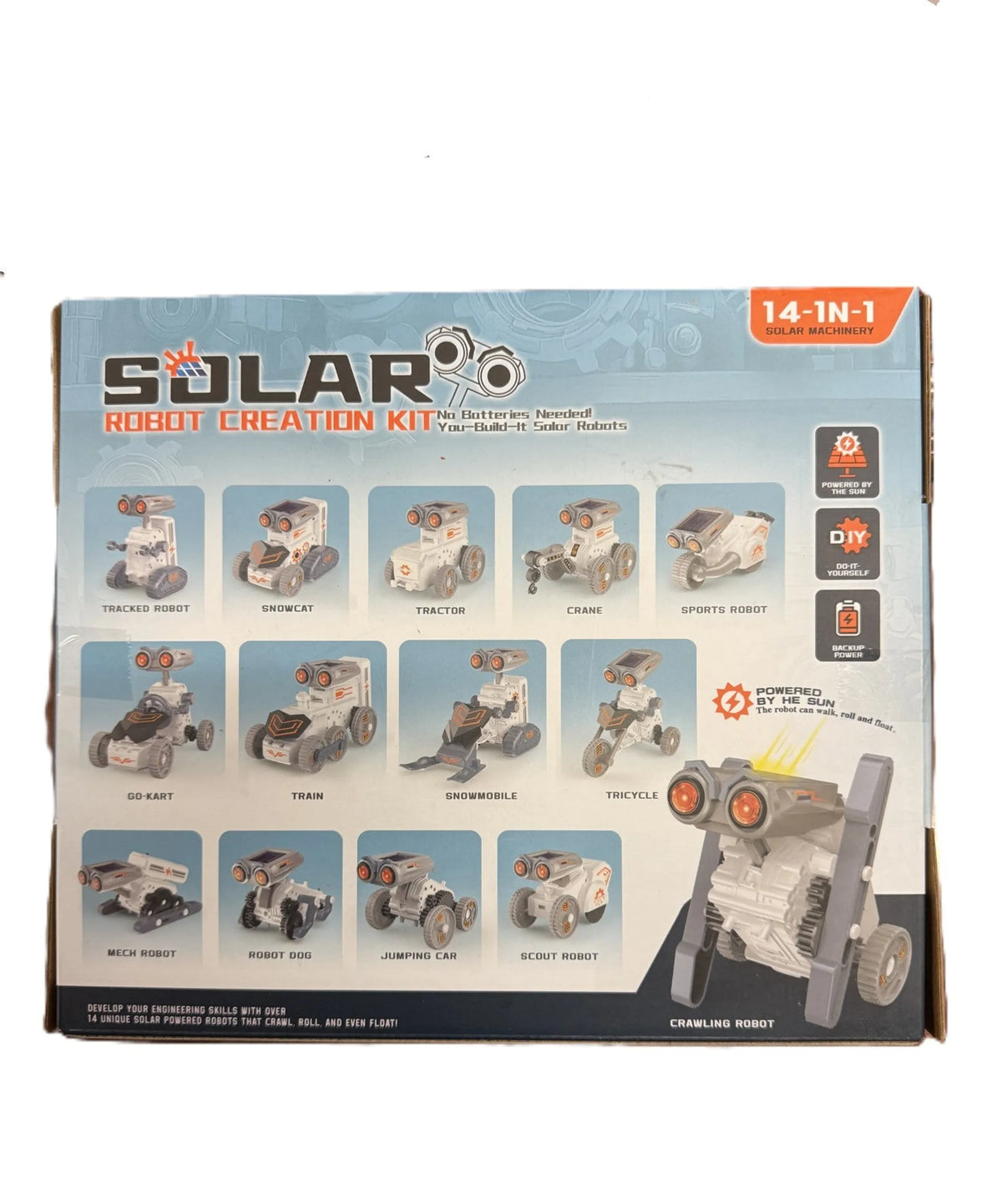Solar Robot Creation Kit, 14-in-1 (191 pcs)