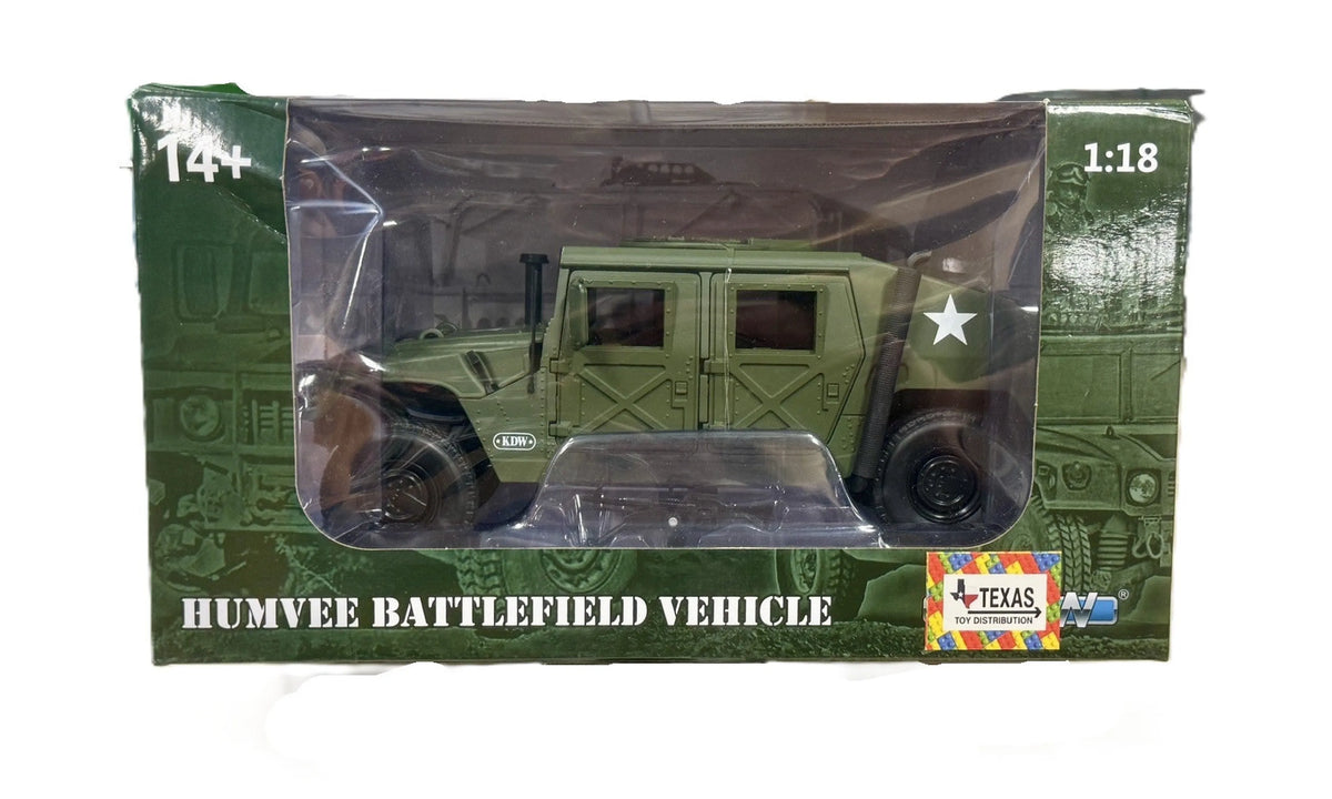 1:18 Die-Cast Hummer H1 Military Vehicle