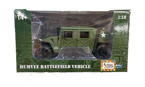 1:18 Die-Cast Hummer H1 Military Vehicle