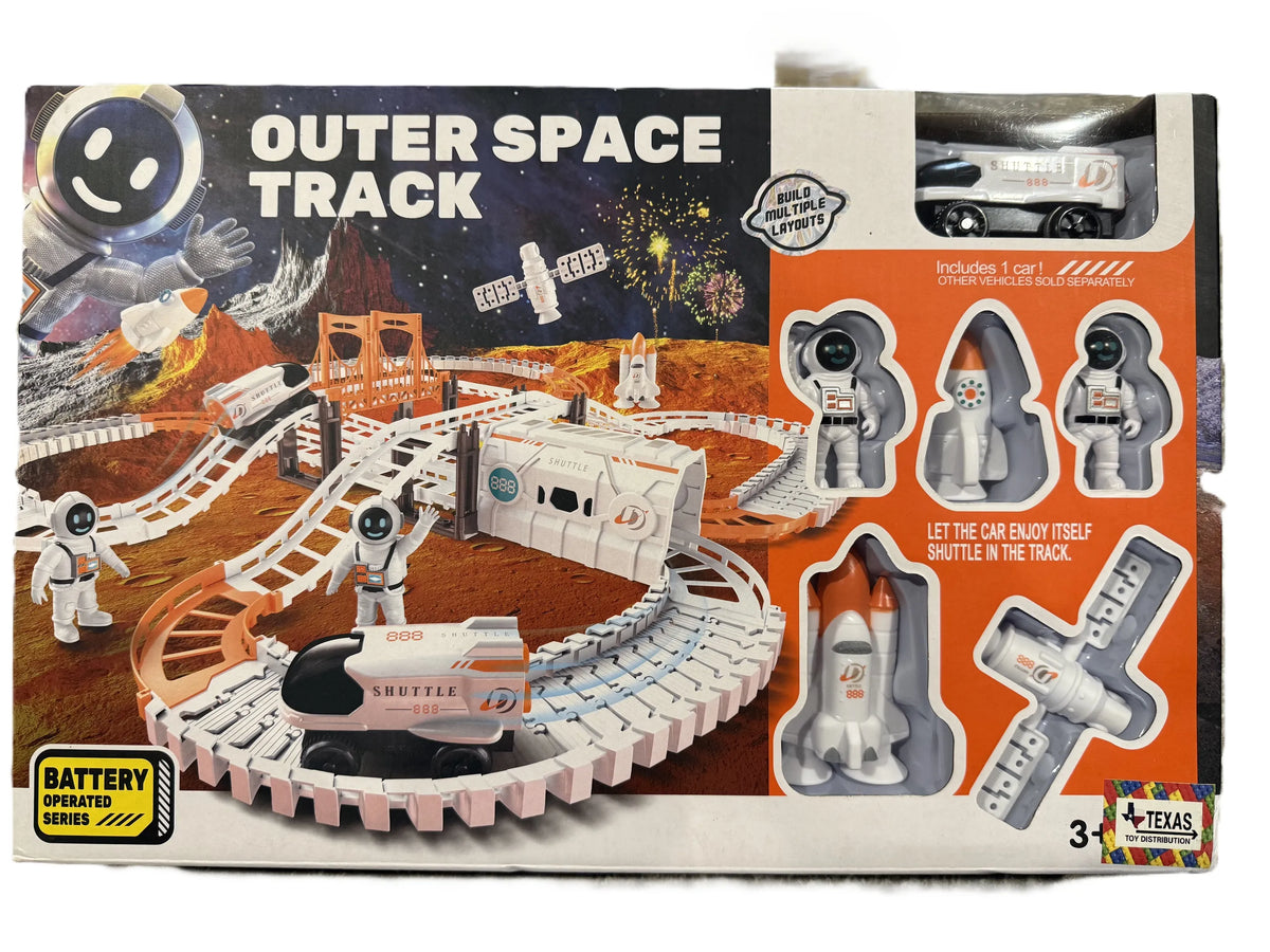 Outer Space Rocket Car Track Set