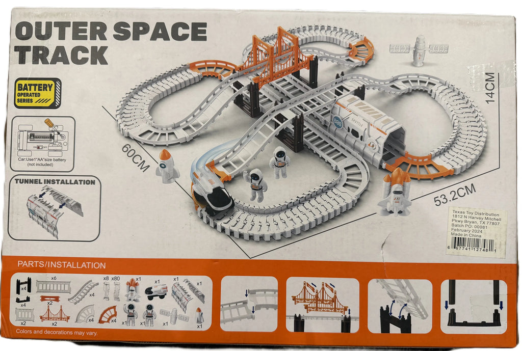 Outer Space Rocket Car Track Set