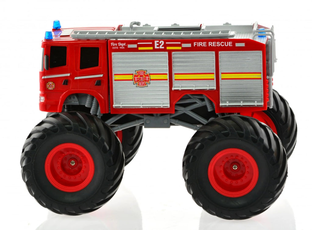 1:18 RC Big Wheel Fire Truck with Lights & Sounds