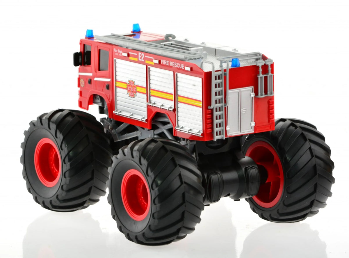 1:18 RC Big Wheel Fire Truck with Lights & Sounds