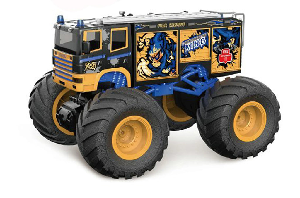1:18 RC Big Wheel Fire Truck with Lights & Sounds