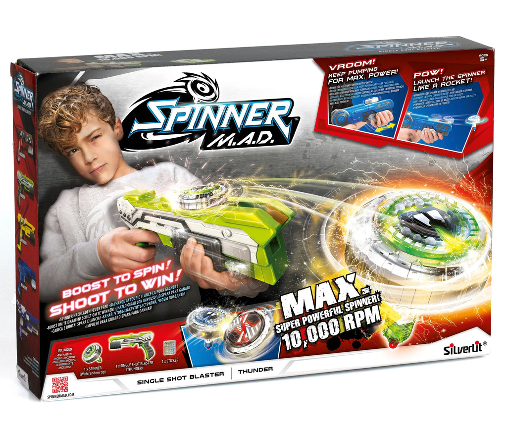 Silverlit Spinner M.A.D. Single Shot Blaster - Thunder