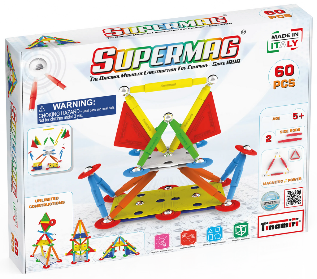 Tinamiri Supermag Magnetic Building Set (60 pcs)