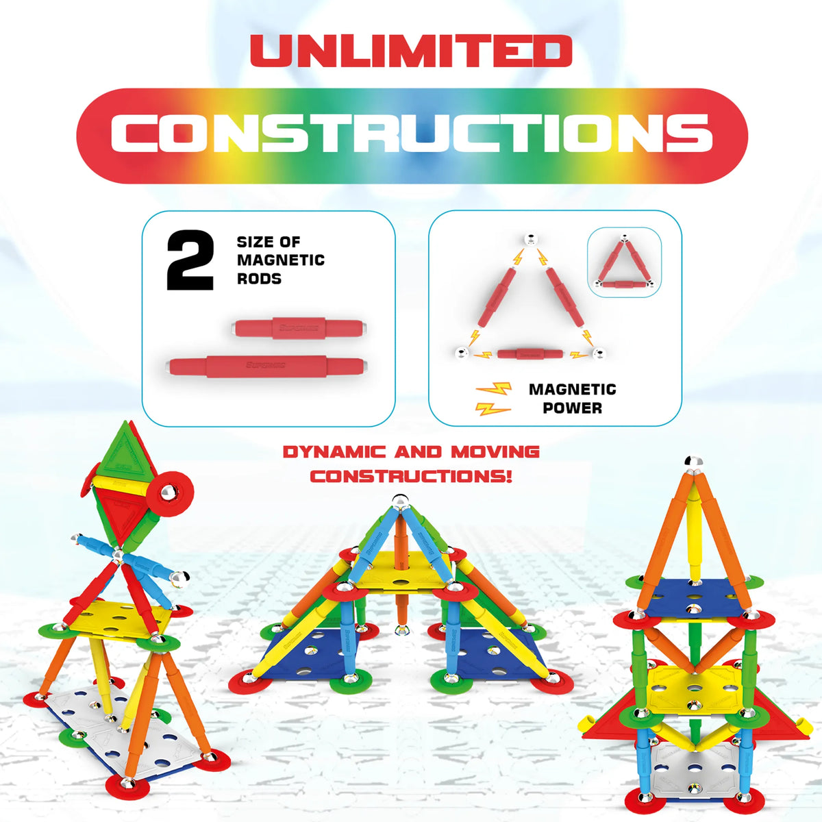 Tinamiri Supermag Magnetic Building Set (60 pcs)