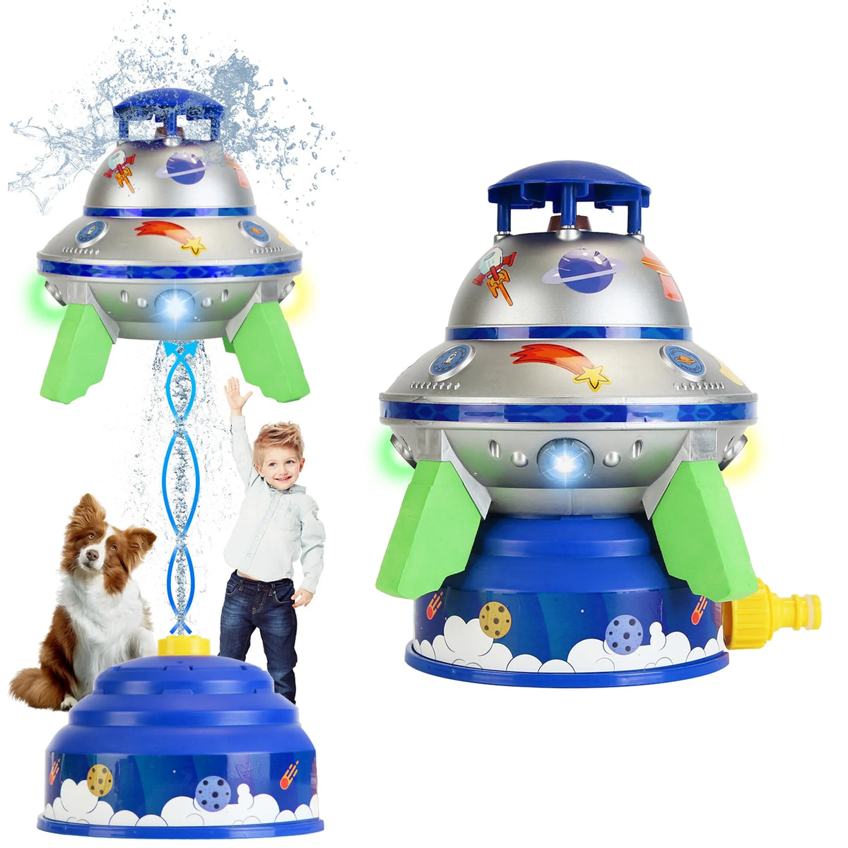 UFO Water Sprinkler with LED Lights